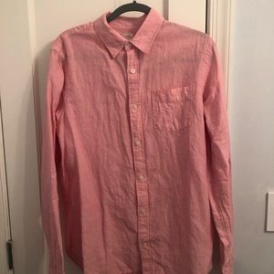 Gap Pink Linen Button Down